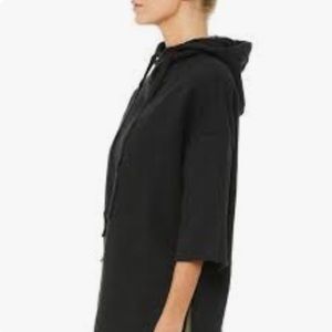 ALO Falls short sleeve pullover hoodie